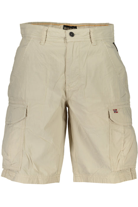 Napapijri Mens Beige Bermuda Pants