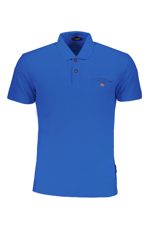 Napapijri Mens Short Sleeved Polo Shirt Blue