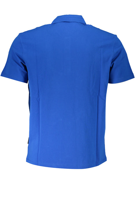 Napapijri Mens Short Sleeved Polo Shirt Blue