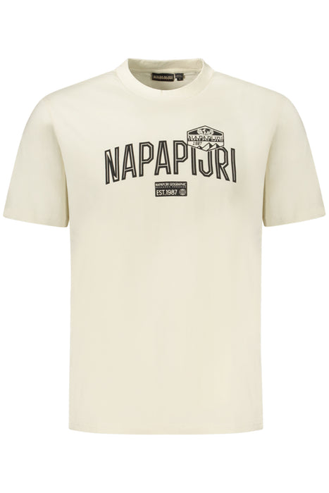 Napapijri Mens Short-Sleeve T-Shirt, Beige