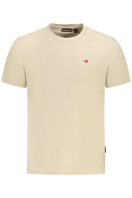 Napapijri Short Sleeve T-Shirt Men Beige