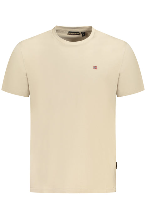 Napapijri Short Sleeve T-Shirt Men Beige