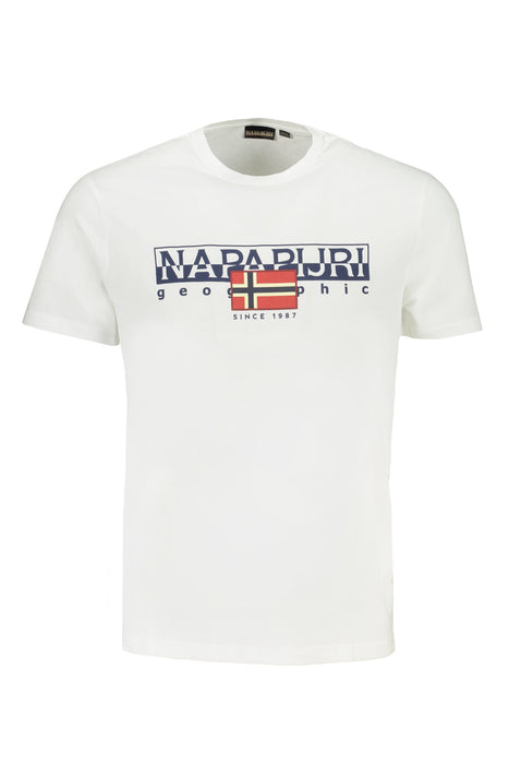 Napapijri Mens White Short Sleeve T-Shirt