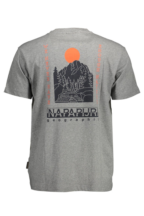 Napapijri Mens Short Sleeve T-Shirt Gray