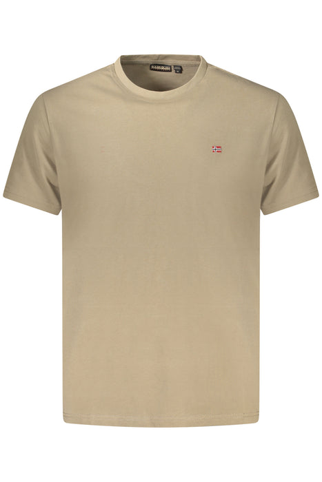 Napapijri Mens Short-Sleeve T-Shirt, Brown