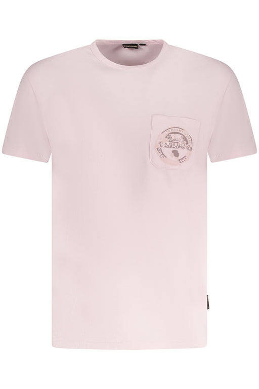 Napapijri Mens Short Sleeve T-Shirt Pink