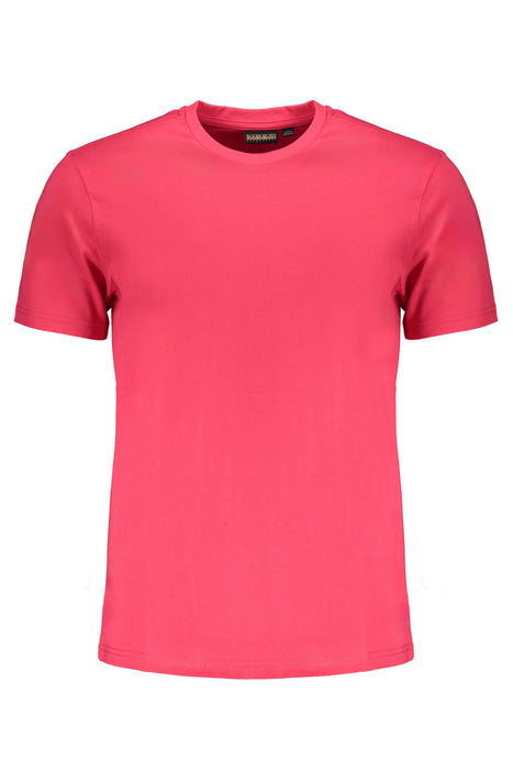 Napapijri Mens Short Sleeve T-Shirt Pink