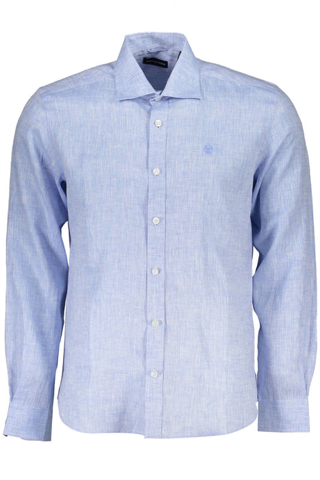 North Sails Light Blue Man Long Sleeved Shirt