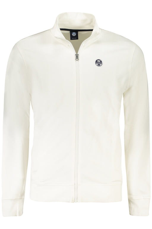 North Sails Mens White Zip-Up Sweatshirt