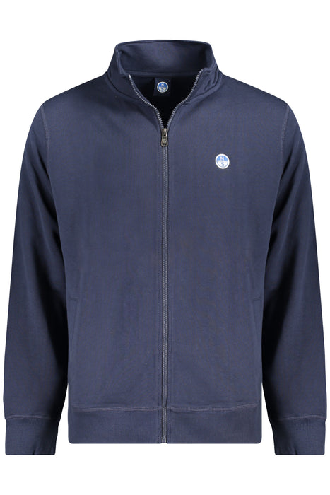 North Sails Mens Zip-Up Sweatshirt Blue
