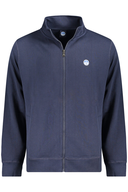 North Sails Mens Zip-Up Sweatshirt Blue