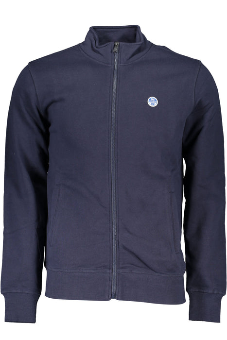 North Sails Mens Blue Zip Sweatshirt