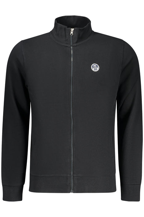 North Sails Mens Black Zip-Up Sweatshirt