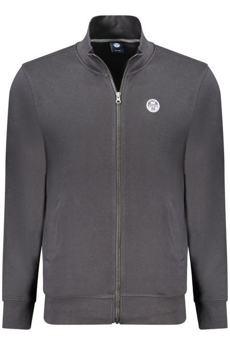 North Sails Mens Black Zip-Up Sweatshirt