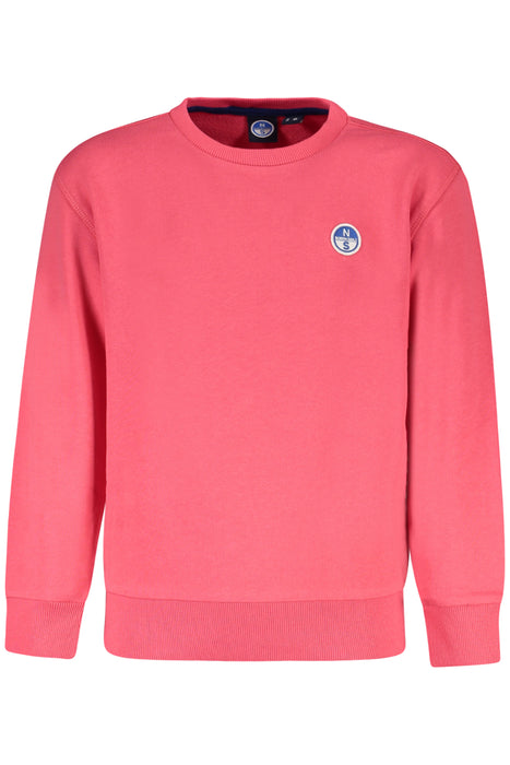 North Sails Children'S Pink Zip-Less Sweatshirt