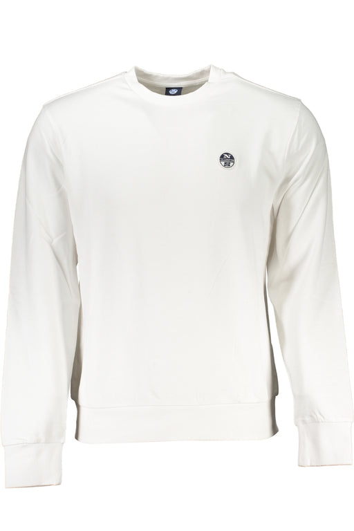 North Sails Mens White Zipless Sweatshirt
