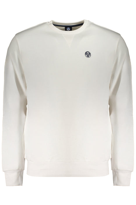 North Sails Mens Zip-Up Sweatshirt White