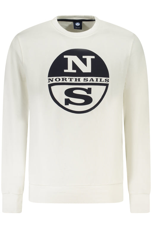 North Sails Mens Zip-Up Sweatshirt White