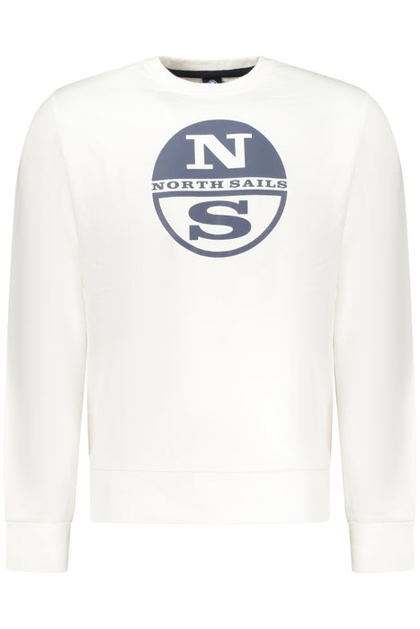 North Sails Mens Zip-Up Sweatshirt White
