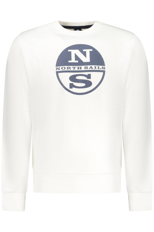 North Sails Mens Zip-Up Sweatshirt White