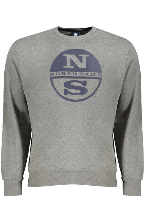 North Sails Mens Zip-Up Sweatshirt Grey