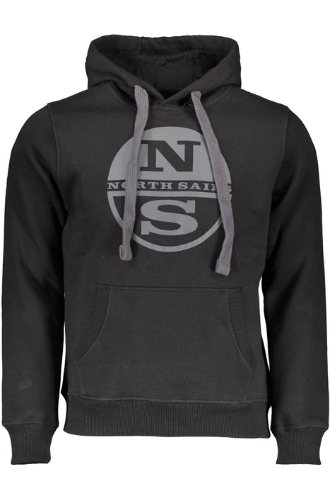 North Sails Black Man Sweatshirt Without Zip