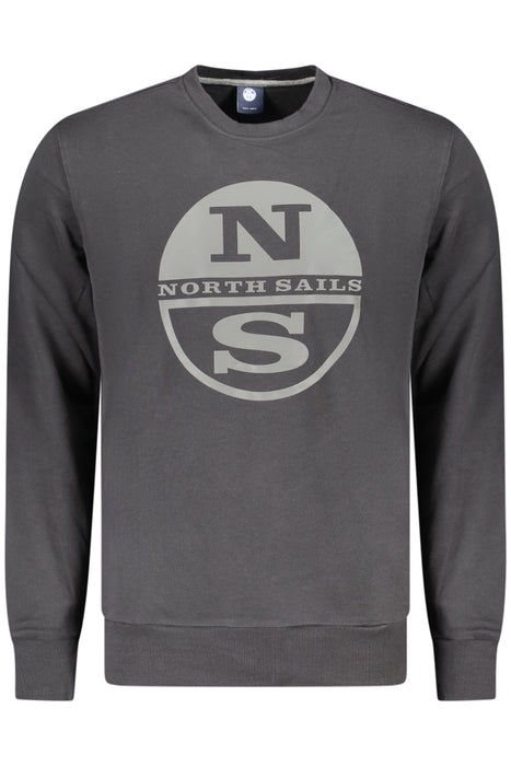 North Sails Mens Black Zip-Up Sweatshirt