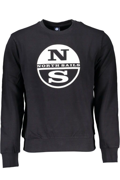 North Sails Mens Black Zipless Sweatshirt