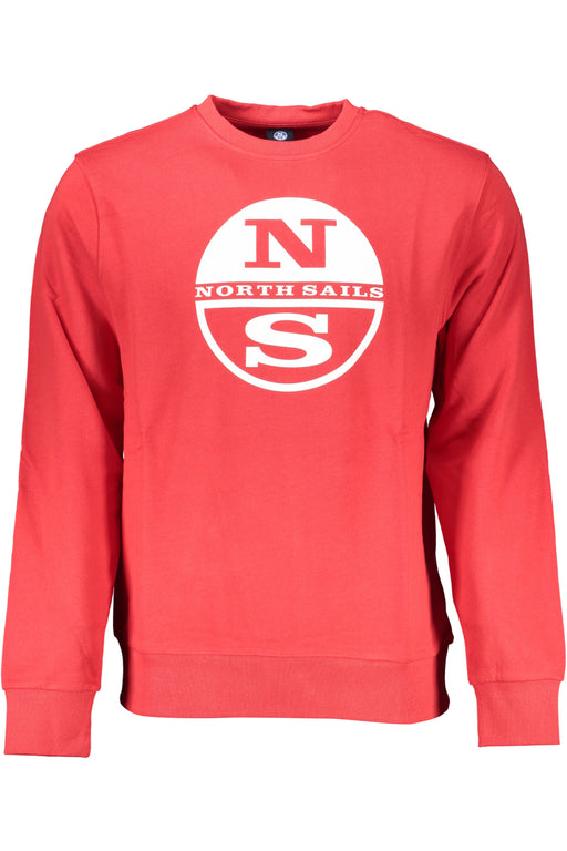 North Sails Mens Red Zip-Out Sweatshirt