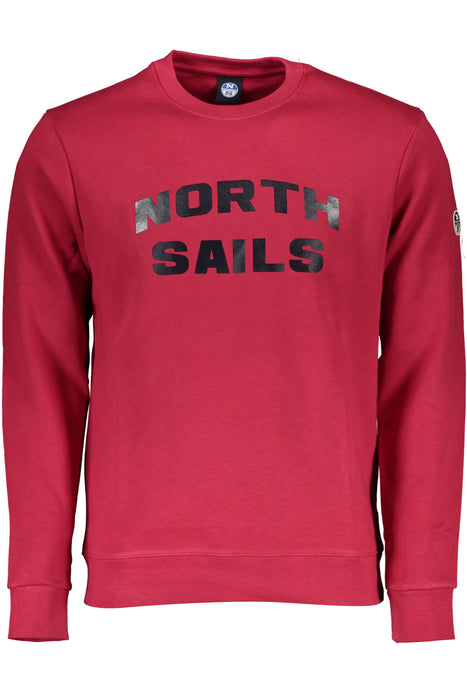 North Sails Red Mens Zip-Up Sweatshirt