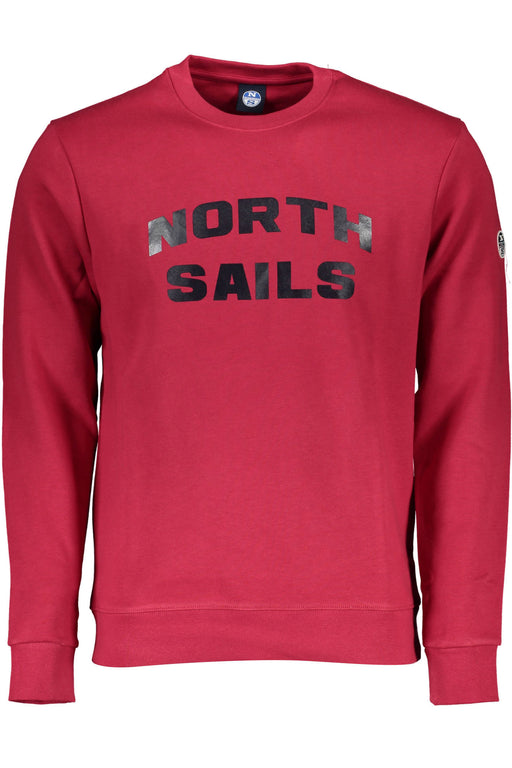 North Sails Red Mens Zip-Up Sweatshirt