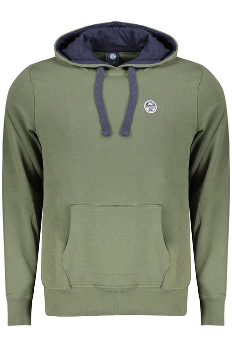 North Sails Mens Zip-Up Sweatshirt, Green