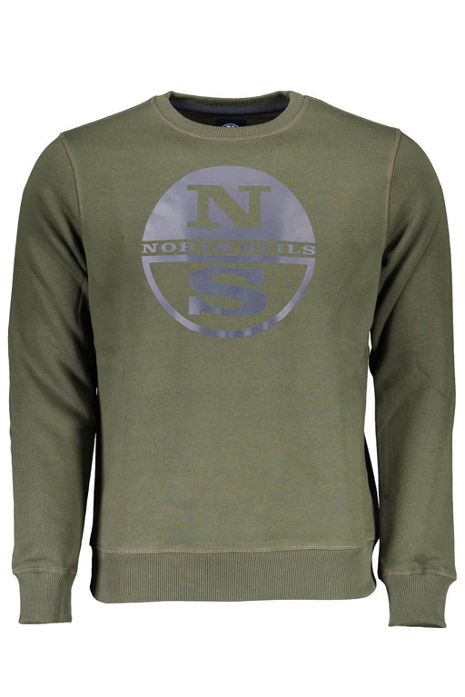 North Sails Mens Zip-Up Sweatshirt Green