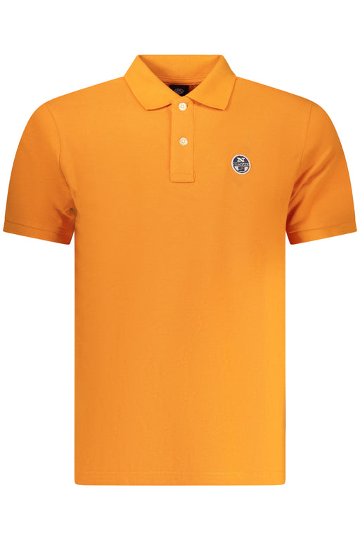 North Sails Mens Short-Sleeve Polo Shirt, Orange