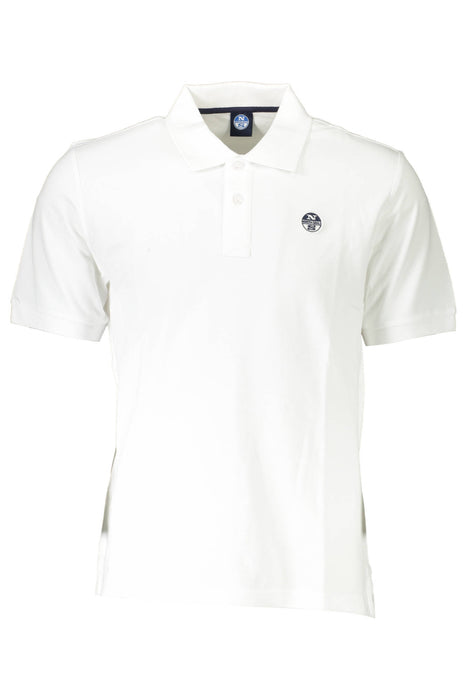 North Sails Mens White Short Sleeved Polo Shirt