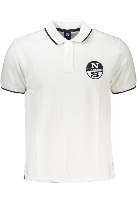 North Sails Mens White Short Sleeved Polo Shirt