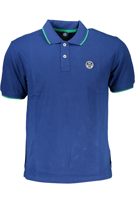 North Sails Mens Short Sleeved Polo Shirt Blue