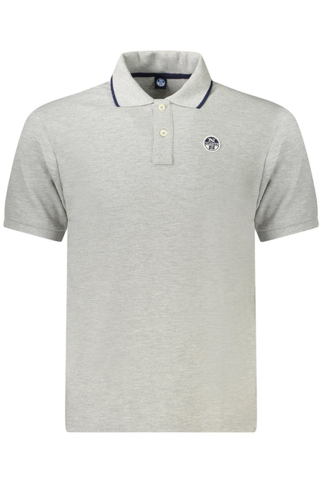 North Sails Mens Short Sleeve Polo Grey