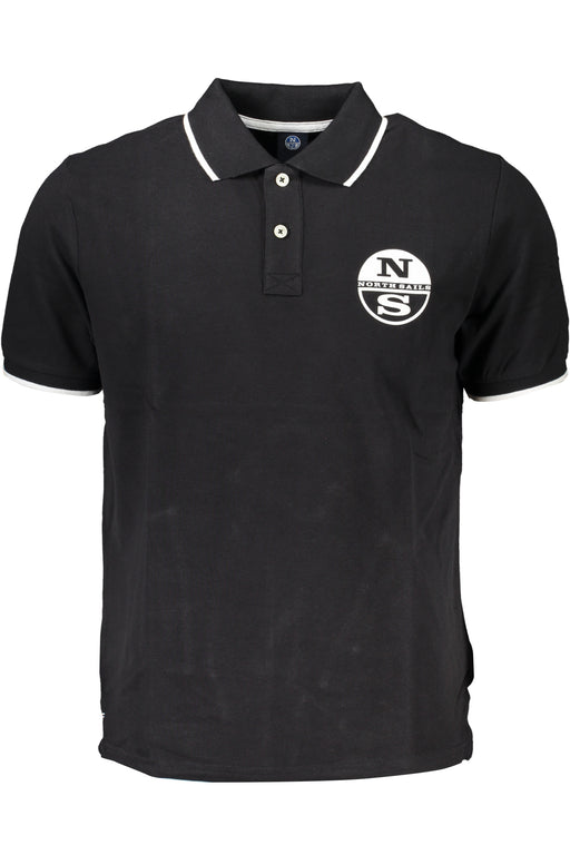 North Sails Mens Black Short Sleeved Polo Shirt