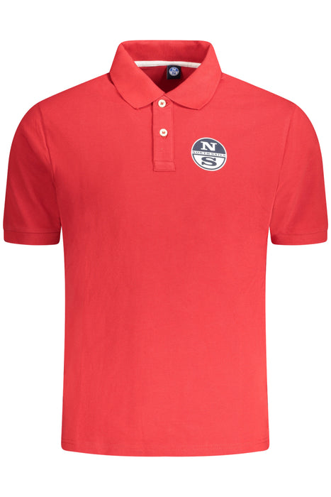 North Sails Mens Short Sleeve Polo Shirt Red