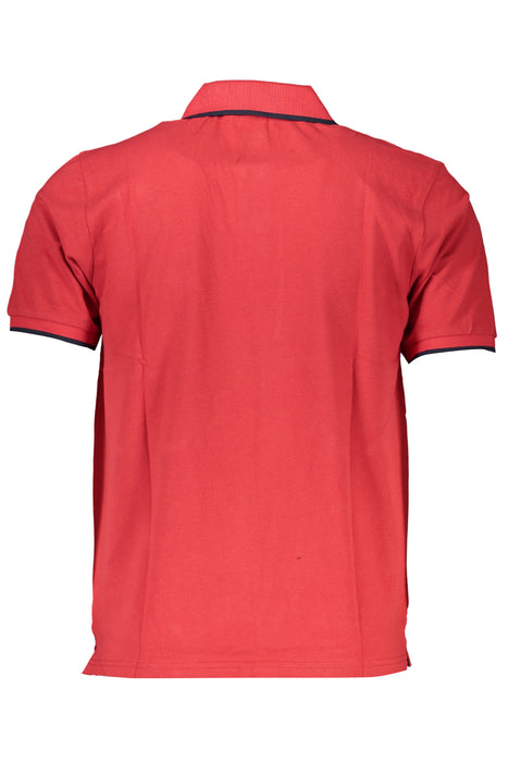 North Sails Mens Red Short Sleeved Polo Shirt