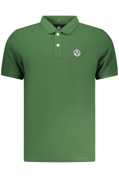 North Sails Mens Short-Sleeved Polo Shirt, Green