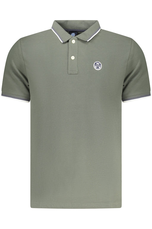 North Sails Mens Short-Sleeved Polo Shirt, Green