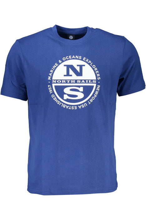 North Sails Mens Short Sleeved T-Shirt Blue