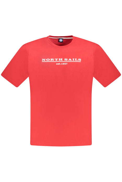 North Sails Mens Short Sleeve T-Shirt Red