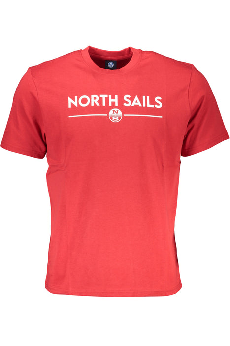 North Sails Mens Short Sleeve T-Shirt Red