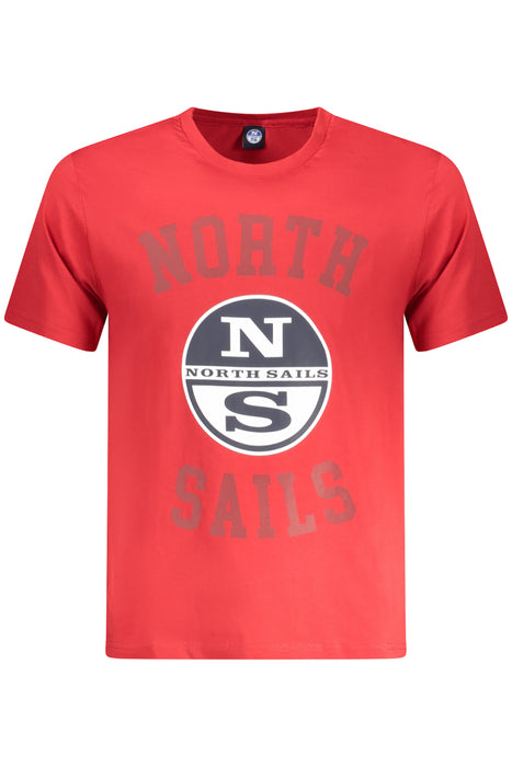 North Sails Mens Short Sleeve T-Shirt Red