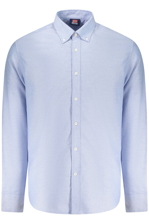 Norway 1963 Mens Long-Sleeved Shirt, Blue