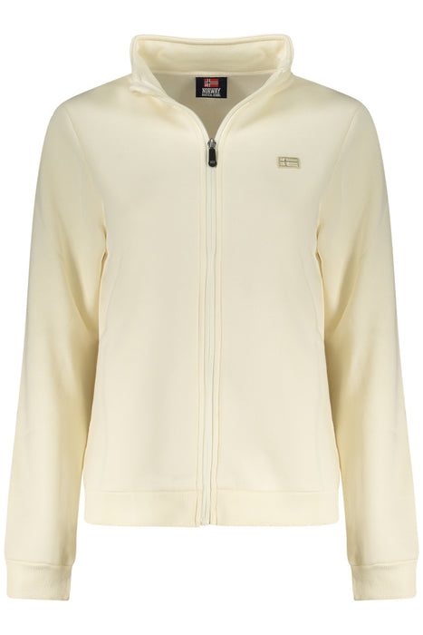 Norway 1963 Womens White Zip-Up Sweatshirt
