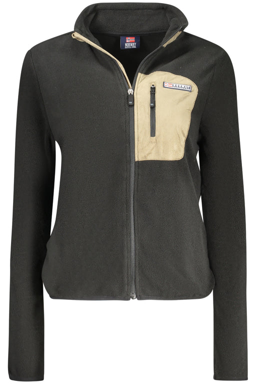 Norway 1963 Womens Black Zip-Up Sweatshirt